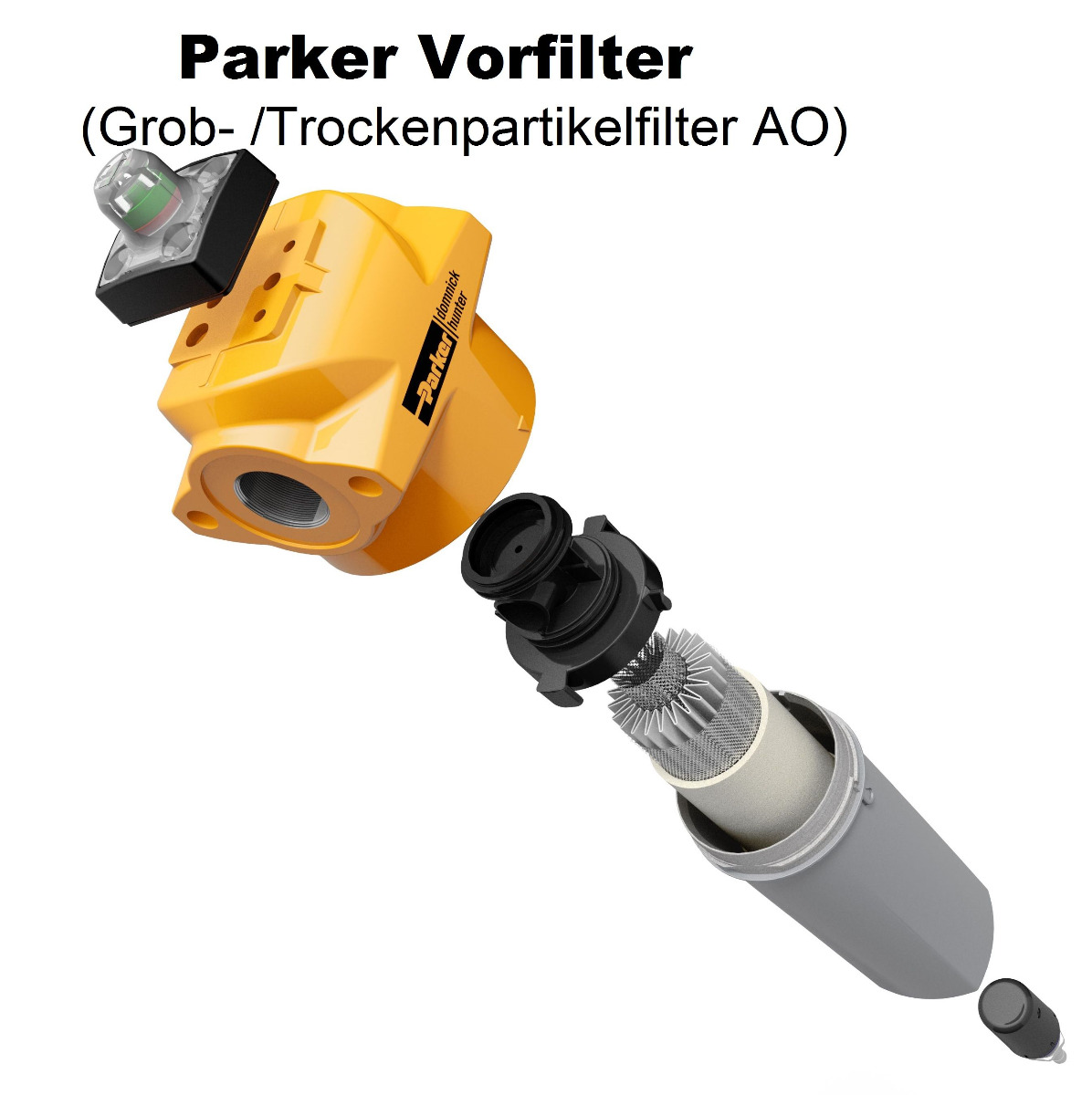 1 1/2" PARKER Vorfilter AO (1 µm) bis 9,6 m³/mi
