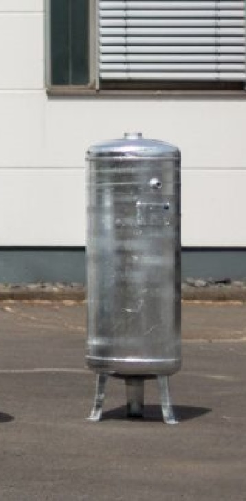 10000 Liter Druckluftbehälter stehend, verzinkt - 11 bar (MADE in GERMANY)