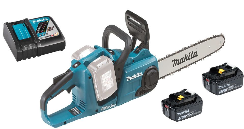 Makita Akku-Kettensäge DUC353 mit 2 x 3,0 Ah Akku und Ladegerät