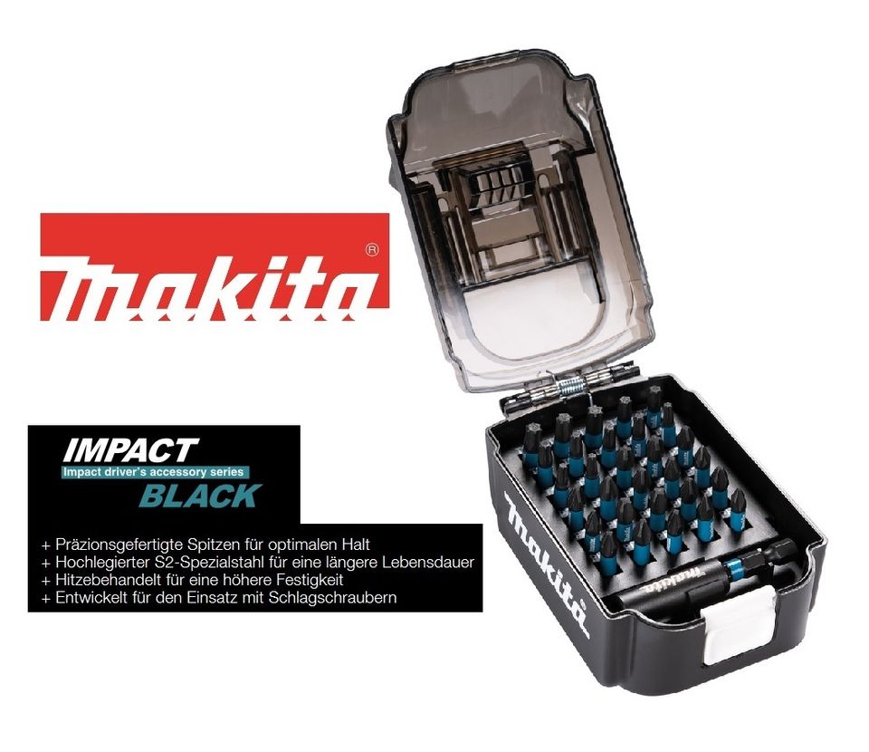 Makita Bit-Set 31tlg gepanzerte Bits IMPACT BLACK E-03084