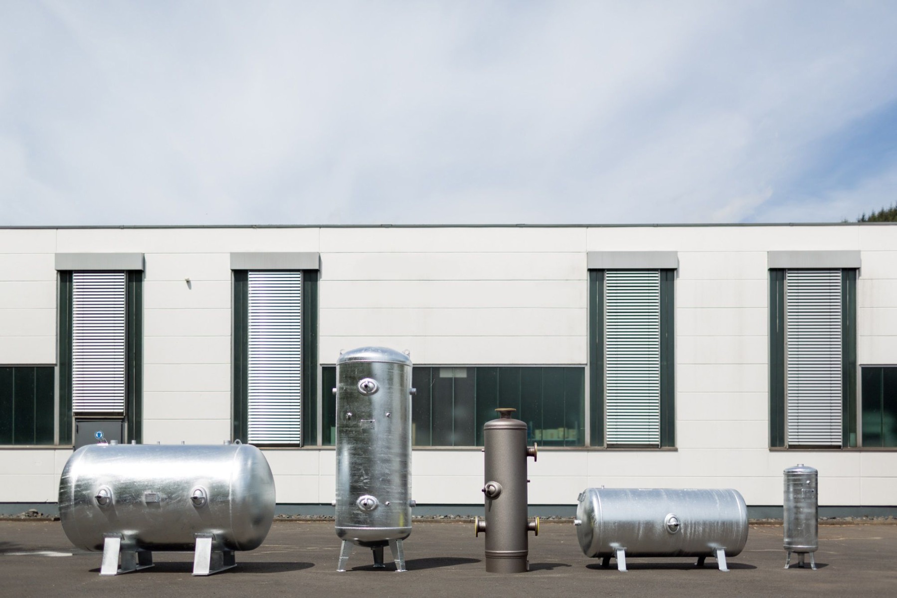 10000 Liter Druckluftbehälter stehend, verzinkt - 16 bar (MADE in GERMANY)